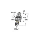 Turck Inductive Sensor, With Increased Switching Distance (BI3-M08KK-AP6X-V1131)