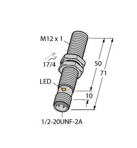 Turck Inductive Sensor, With Weldguard® coating (BI4-GT12-ADZ32X-B3131/S1589)