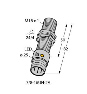 Turck Inductive Sensor (BI5U-GT18-ADZ30X2-B1331)