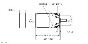 Turck Inductive Sensor, With WeldGuard™ coating (BI5U-Q08-AP6X2/S1589)