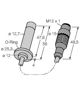 Turck Inductive Sensor, For High Pressures (BID2-H12F-AP6/S312)