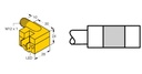 Turck Magnetic Field Sensor, For Pneumatic Cylinders (BIM-AKT-AP6X-H1141 W/KLA1)