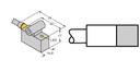 Turck Magnetic Field Sensor, For Pneumatic Cylinders (BIM-IKE-AN6X W/KLI3)