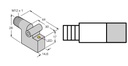 Turck Magnetic Field Sensor, For Pneumatic Cylinders (BIM-IKE-AN6X-H1141 W/KLI3)