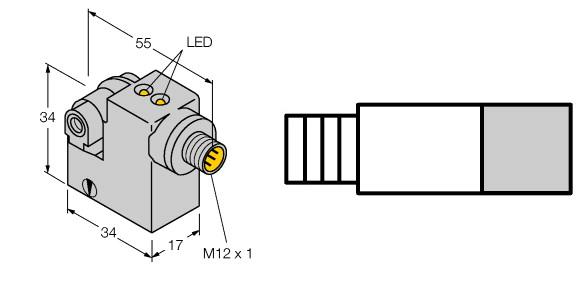 Turck Magnetic Field Sensor, for pneumatic cylinders (magnetic-field immune) (BIM-IKM-AD4X-H1144/S34)