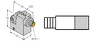 Turck Magnetic Field Sensor, for pneumatic cylinders (magnetic-field immune) (BIM-IKM-AD4X-H1144/S34)