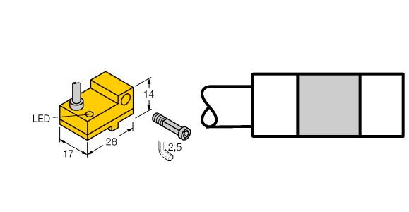 Turck Magnetic Field Sensor, Magnetic-inductive Proximity Sensor (BIM-NST-RP6X/S235)