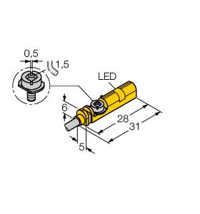 Turck Magnetic Field Sensor, with extended temperature range (BIM-UNT-AG41X/S97/S1139)