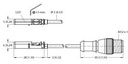 Turck Magnetic Field Sensor, For Pneumatic Cylinders (BIM-UNT-AP6X-0.2-RS4T)
