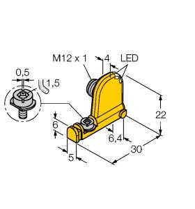 Turck Magnetic Field Sensor, For Pneumatic Cylinders (BIM-UNT-AP6X2-H1141)
