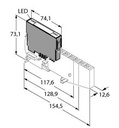 Turck BL20 electronic module, Bus Refreshing Module with Diagnostics (BL20-BR-24VDC-D)