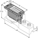 Turck BL67 Electronic Module, 2 RFID Channels (HF/UHF) (BL67-2RFID-A)