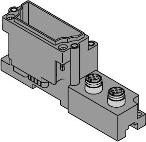 Turck BL67 base module, 2 × M12 Connector, 8-pin (BL67-B-2M12-8)