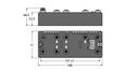 Turck BL compact™ multiprotocol fieldbus station for Industrial Ethernet, Digital Counter/Encoder Interface and 8 Digital PNP Inputs (BLCEN-5M12LT-1CNT-ENC-8DI-PD)