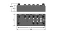 Turck BL compact™ multiprotocol fieldbus station for Industrial Ethernet, 4 IO-Link Channels and Interface for Connection of 2 ident Read/Write Heads (HF/UHF) (BLCEN-6M12LT-4IOL-2RFID-S)