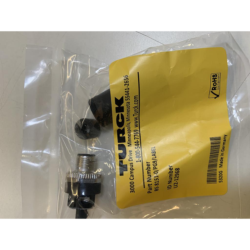 Turck Actuator and Sensor Field Wireable, M12 Connection (BS 8151-0/PG9/LABEL)