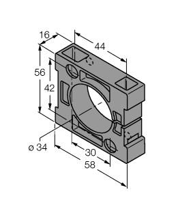 Turck Accessories, Mounting Clamp (BS34.1)