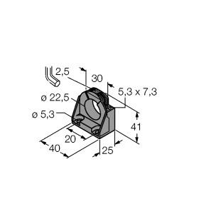 Turck Accessories, Mounting Clamp (BS4-CK40)