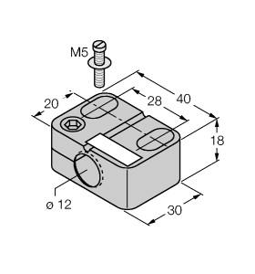 Turck Accessories, Mounting Clamp (BST-12B)