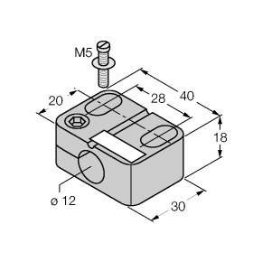 Turck Accessories, Mounting Clamp (BST-12N)