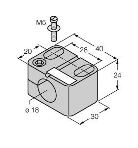 Turck Accessories, Mounting Clamp (BST-18N)