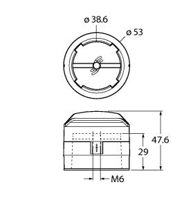 Turck Accessories, Actuator (puck) (BTS-DSC26-EB20)
