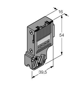 Turck excom I/O System, RS485-IS Male, PROFIBUS (D9T-RS485IS /6ES7972-0DA60-0XA0)