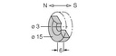 Turck Accessories, Permanent Magnet (DMR15-6-3)