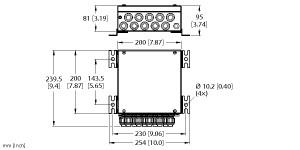 Turck FOUNDATION fieldbus and PROFIBUS-PA, IP66 Junction Box, 8-port (EG-VA2020/BV68-T085/JRBS-40SC-8C/EX)