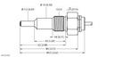 Turck Flow Monitoring, Immersion Sensor without Integrated Processor (FCS-G1/2A4-NAEX/AL065)