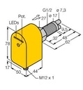 Turck Flow Monitoring, Immersion Sensor with Integrated Processor (FCS-GL1/2A2P-AP8X-H1141/A)