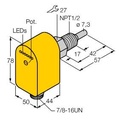 Turck Flow Monitoring, Immersion Sensor with Integrated Processor (FCS-N1/2A4P-RRX-B1151/115VAC)