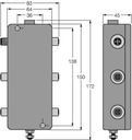 Turck PROFIBUS-PA, IP67 junction box, 4-channel (JBBS-48SC-E413/EX)