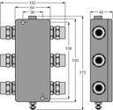 Turck FOUNDATION fieldbus, IP67 junction box, 4-channel (JBBS-49SC-T415/3G)