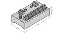 Turck FOUNDATION fieldbus and PROFIBUS-PA, IP20 junction box, 6-channel (JRBS-40SC-6C/EX)