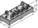 Turck FOUNDATION fieldbus and PROFIBUS-PA, IP20 junction box, 8-channel (JRBS-40SC-8R/EX)