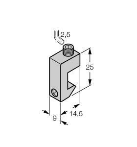 Turck Accessories, Mounting Bracket, For Tie-Rod Cylinders (KLA1)