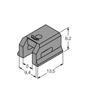 Turck Accessories, Mounting Bracket, For Dovetail Groove Cylinders (KLDT-UNT3)