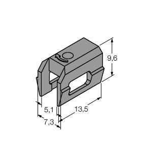 Turck Accessories, Mounting Bracket, For Dovetail Groove Cylinders (KLDT-UNT6)
