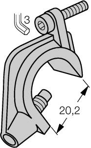 Turck Accessories, Mounting Bracket, For Profile Cylinders (KLI2)
