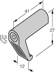 Turck Accessories, Mounting Bracket, For Tie-Rod Cylinders (KLI3)