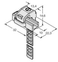 Turck Accessories, Mounting Bracket, For Cylinders, Tie-Rod Cylinders (KLRC-UNT3)