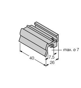 Turck Accessories, Mounting Bracket, For Tie-rod Cylinders (KLZ1-INT)