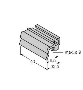 Turck Accessories, Mounting Bracket, For Tie-rod Cylinders (KLZ2-INT)