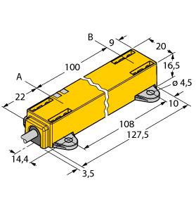 Turck Inductive Linear Position Sensor (LI100P1-Q17LM1-LIU5X2)