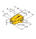 Turck Inductive Linear Position Sensor (LI25P1-QR14-LIU5X2)