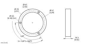 Turck Accessories, Protecting Ring, For Encoders RI-QR24 (M1-QR24)