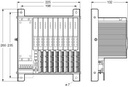 Turck excom I/O System, Module Rack, Zone 1, for 8 Modules (MT08-2G)