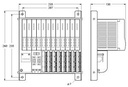 Turck excom I/O System, Module Rack for 8 Modules, Zone 2 (MT08-3G)