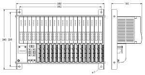 Turck excom I/O System, Module Rack for 16 Modules, Zone 2 (MT16-3G)